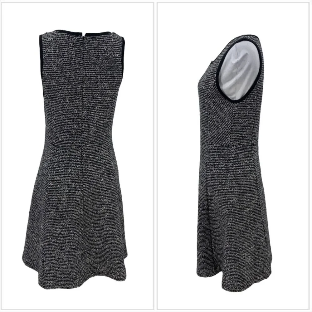 J. Crew Sleeveless Tweed Flare Dress